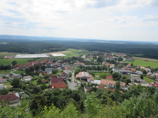 Der Ort Parkstein von oben.