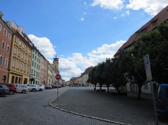 Der Marktplatz von Westen gesehen