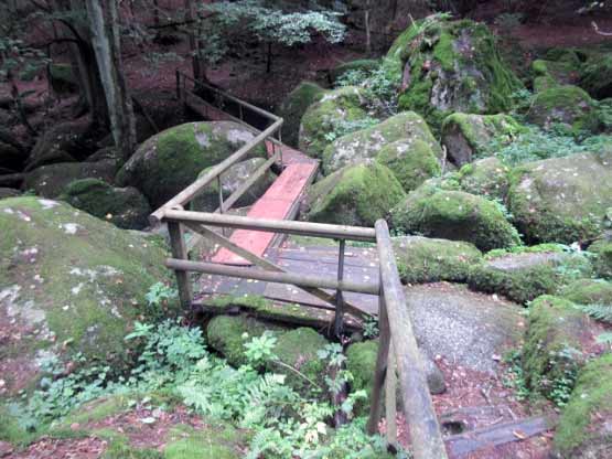 Brückensteg über die Schlucht