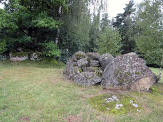 Felsgruppe auf der Wiese