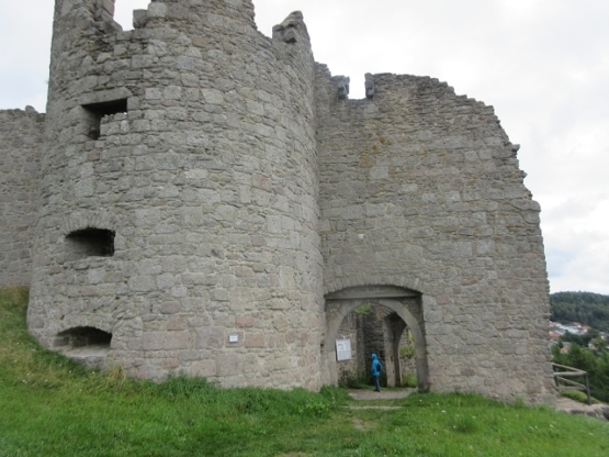 Burg aus Granitgestein