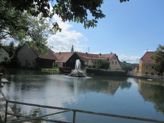 Teich im Zentrum von Pleystein