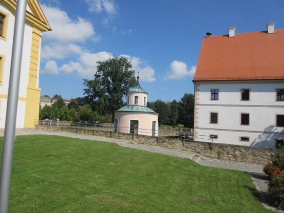 Das Abtschloss mit dem Pavillon